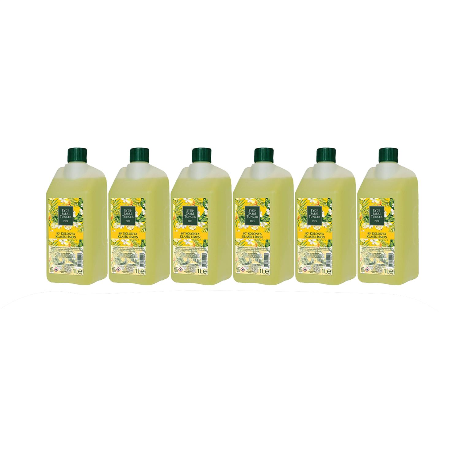 Eyüp Sabri Tuncer Klasik Limon Kolonyası Yedek Şişe 1 Lt x 6 Adet