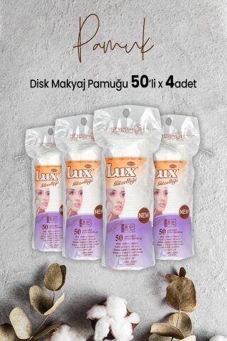 Lux Disk Makyaj Pamuğu 50'li x 4 Adet