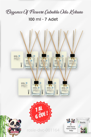 7 AL 6 ÖDE Eyüp Sabri Tuncer Elegance Of Flowers Çubuklu Oda Kokusu 100 ml ve ROSIE