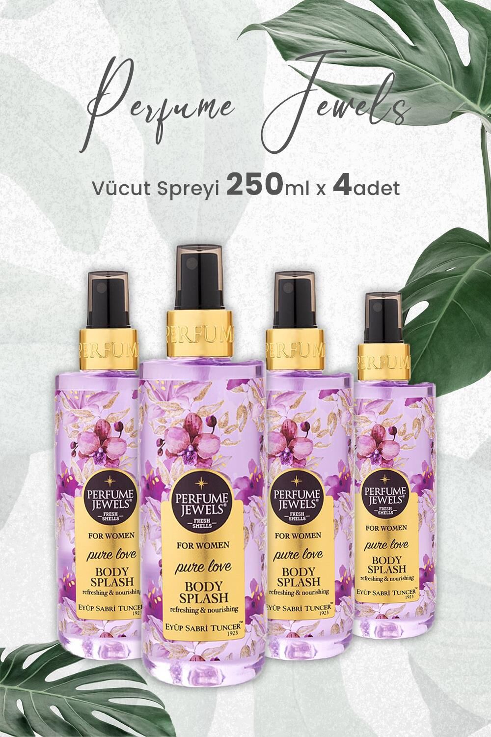 Eyüp Sabri Tuncer Pj Body Splash Pure Love 250 ml x 4 Adet