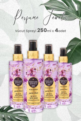Eyüp Sabri Tuncer Pj Body Splash Pure Love 250 ml x 4 Adet