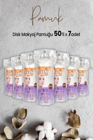 Lux Disk Makyaj Pamuğu 50'li x 7 Adet