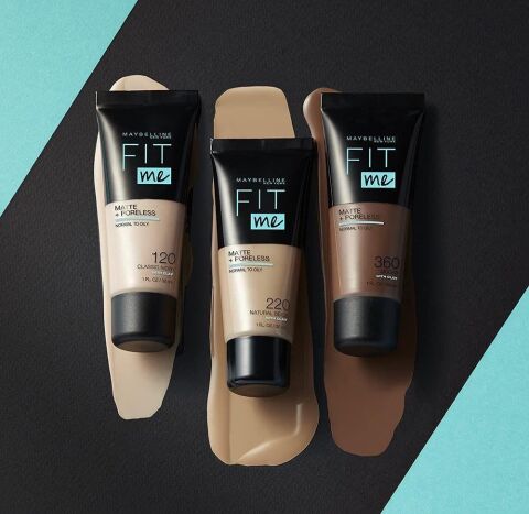 Maybelline Fit Me Fondöten 104 ,Maskara Full Fan Effect, Vinyl Ink Likit Ruj 110