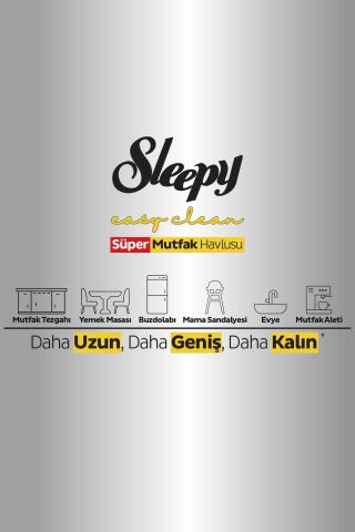 Sleepy Easy Clean Süper Yüzey Temizlik Mutfak Havlusu&mendili Limon Yağlı 4x50 (200 YAPRAK)