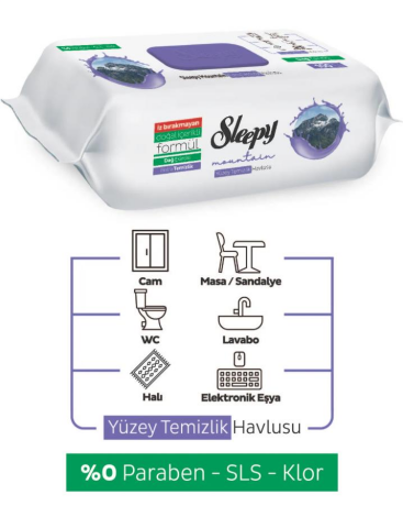 Sleepy 5 AL 4 ÖDE Mountain Dağ Esintisi Islak Havlusu  ve ROSIE
