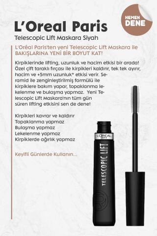 Loreal True Match Fondöten 1C, Telescopic Lift Maskara,Vinyl Ink Likit Ruj 100