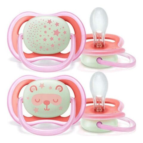Philips Avent Ultra Air Night Emzik 6-18 Ay 2'li Kız Desenli