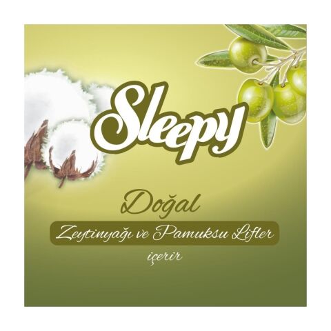 Sleepy Doğal Zeytinyağlı Islak Havlu Mendil 90 Adet