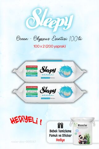 Sleepy Ocean - Okyanus Islak Havlusu 2'li ve ROSIE