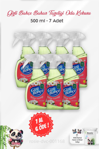 7 AL 6 ÖDE Eyüp Sabri Tuncer Gizli Bahçe Oda Kokusu Bahar Tazeliği 500 ml ve ROSIE