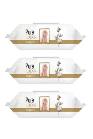 Pure Baby Organik Pamuklu 270 Yaprak (90x3) Islak Havlu