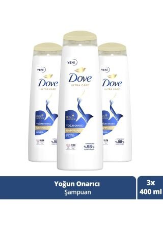 Dove Ultra Care Yoğun Onarıcı Şampuan 400 ml x 3 Adet