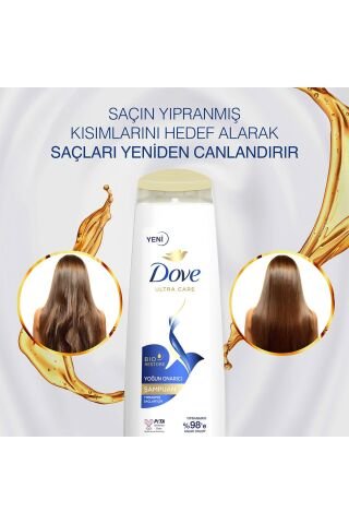 Dove Ultra Care Yoğun Onarıcı Şampuan 400 ml x 3 Adet