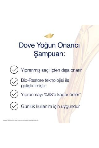 Dove Ultra Care Yoğun Onarıcı Şampuan 400 ml x 3 Adet