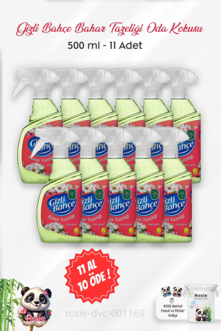 11 AL 10 ÖDE Eyüp Sabri Tuncer Gizli Bahçe Oda Kokusu Bahar Tazeliği 500 ml ve ROSIE