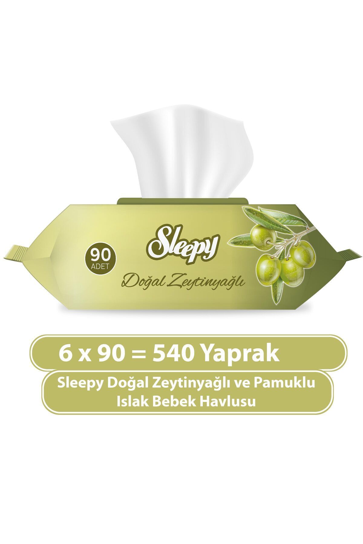 Sleepy Zeytinyağlı Islak Bebek Havlusu 90 X 6