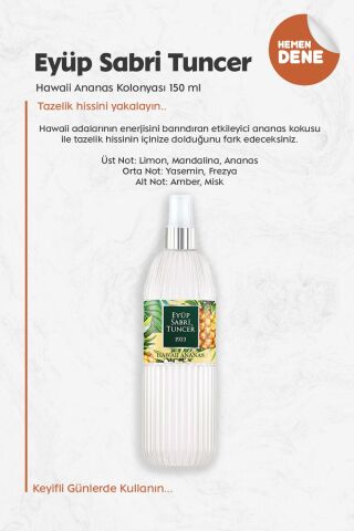 Eyüp Sabri Tuncer Hawaii Ananas Kolonyası 150 ml