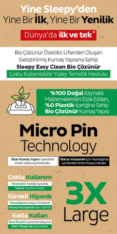 Sleepy Ecologic Yenidoğan Islak Bebek Havlusu 40'lı X 3 ve ROSIE