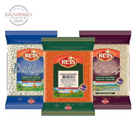 Reis Kırmızı Mercimek, Baldo Pirinç ve Fasulye 2.5 Kg