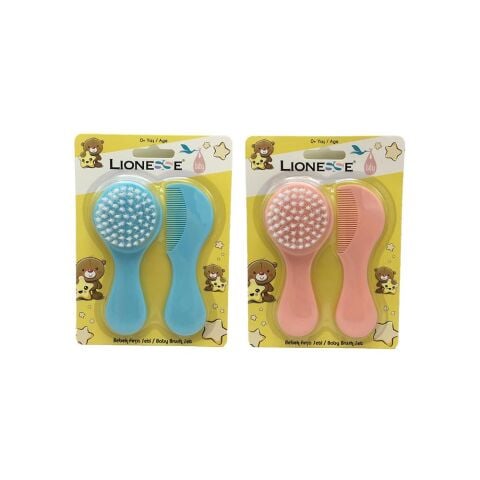 Tarko Lionesse Fırça Tarak Seti - Mavi ve Pembe