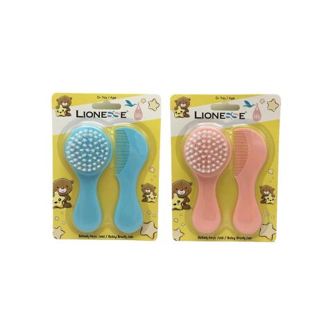 Tarko Lionesse Fırça Tarak Seti - Mavi ve Pembe