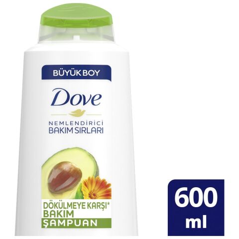 Dökülmeye Karşı Saç Bakım Şampuanı Avokado Özü ve Kalendula Özü 600 ml