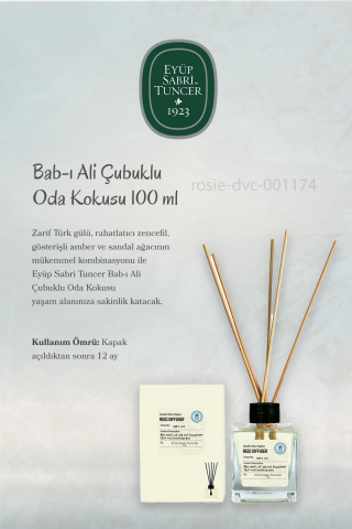 Eyüp Sabri Tuncer Bab-ı Ali 100 ml, Elegance Of Flowers Çubuklu Oda Kokusu 100 ml ve ROSIE