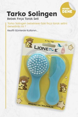 Tarko Lionesse Fırça Tarak Seti - Mavi