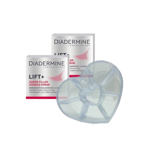 Diadermine LIFT+ Super Filler Gündüz Kremi 50 ML x 2 ve Diadermine Makyaj Düzenleyici Hediyeli