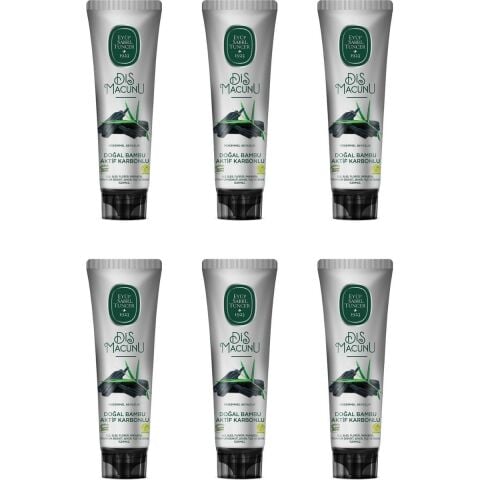 Eyüp Sabri Tuncer Doğal Bambu Aktif Karbonlu Diş Macunu 6 Adet 90ML