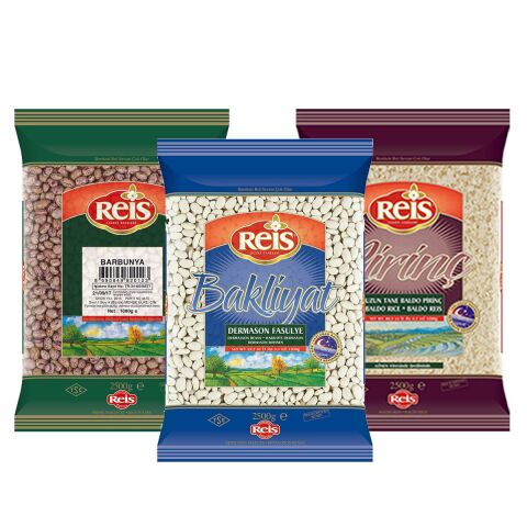 Reis Barbunya, Baldo Pirinç ve Dermason Fasulye 2,5 Kg