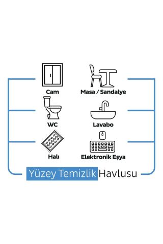Sleepy Easy Clean Çamaşır Suyu Katkılı Yüzey Temizlik Havlusu 100'lü