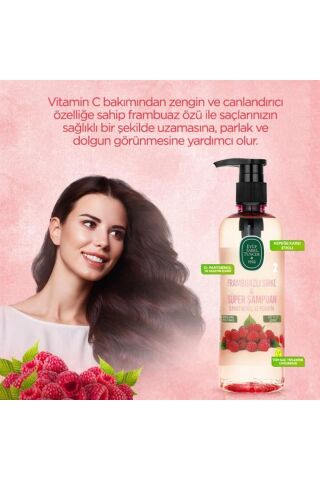 Frambuazlı Sirke & Süper Şampuan 500 Ml X 4 Adet