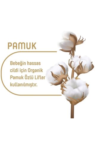 Pure Baby Organik Pamuklu 90 Yaprak 6 Lı Paket Islak Havlu