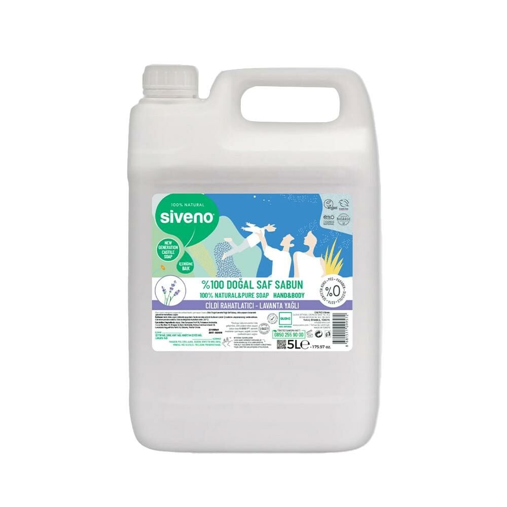Siveno Lavanta Yağlı Doğal Sıvı Sabun 5 lt