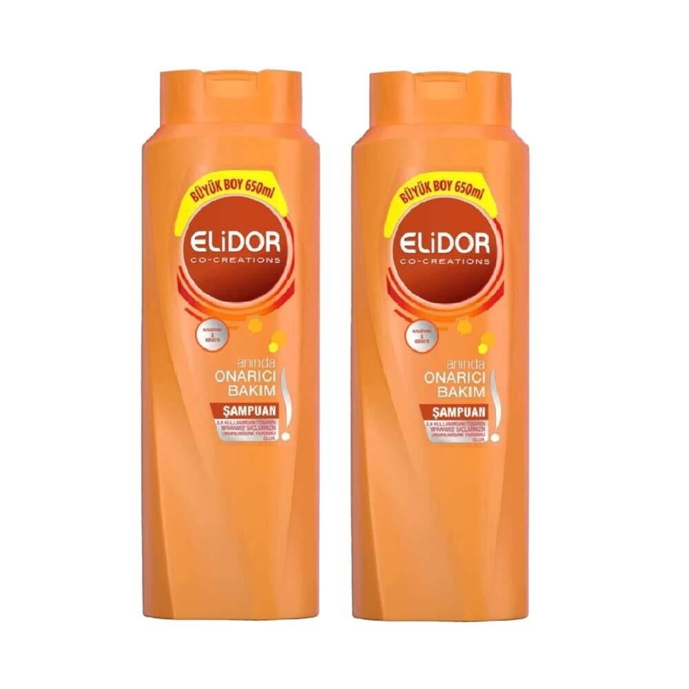 Elidor Anında Onarıcı Bakım Şampuan 650 ml x 2