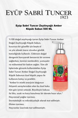 Eyüp Sabri Tuncer Zeytinyağlı Amber Köpük Sabun 500 ML 5 Al 4 Öde ve Rosie Pamuk