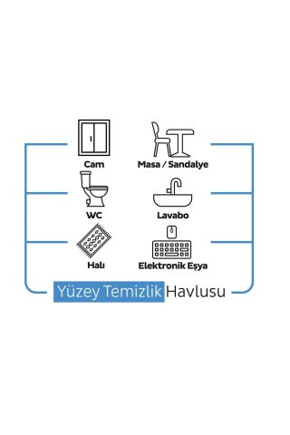 Sleepy Yüzey Temizlik Havlusu 100 Yaprak Çamaşır suyu katkılı