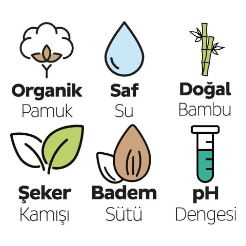 Sleepy Ecologic Yenidoğan Islak Bebek Bakım Havlusu 6X40 (240 Yaprak)