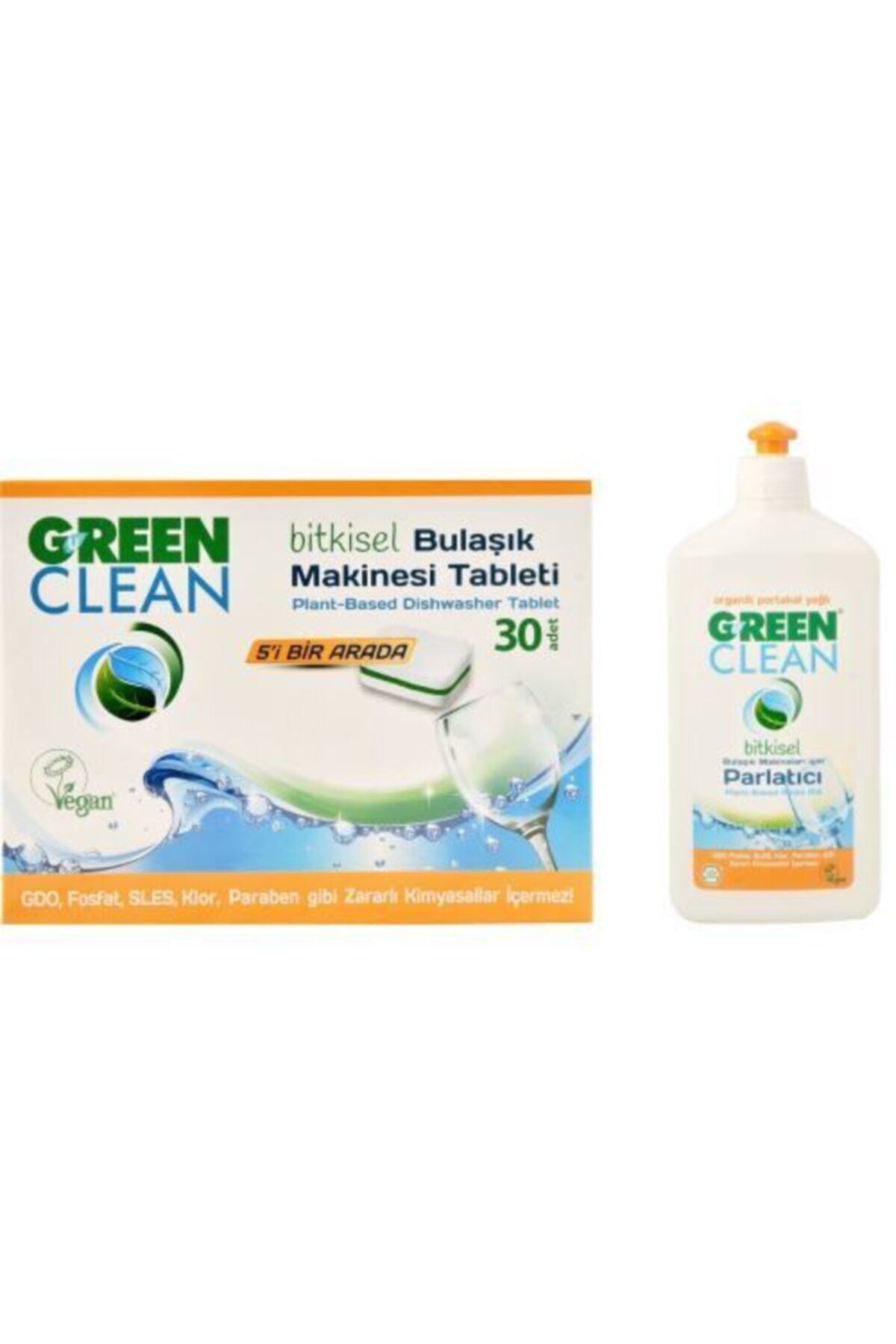 U Green Clean Bulaşık Makinesi Tablet 30'lu ve Parlatıcı 500 ml