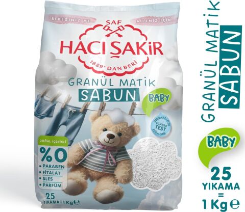 Hacı Şakir Baby Granül Matik Sabun 1 kg