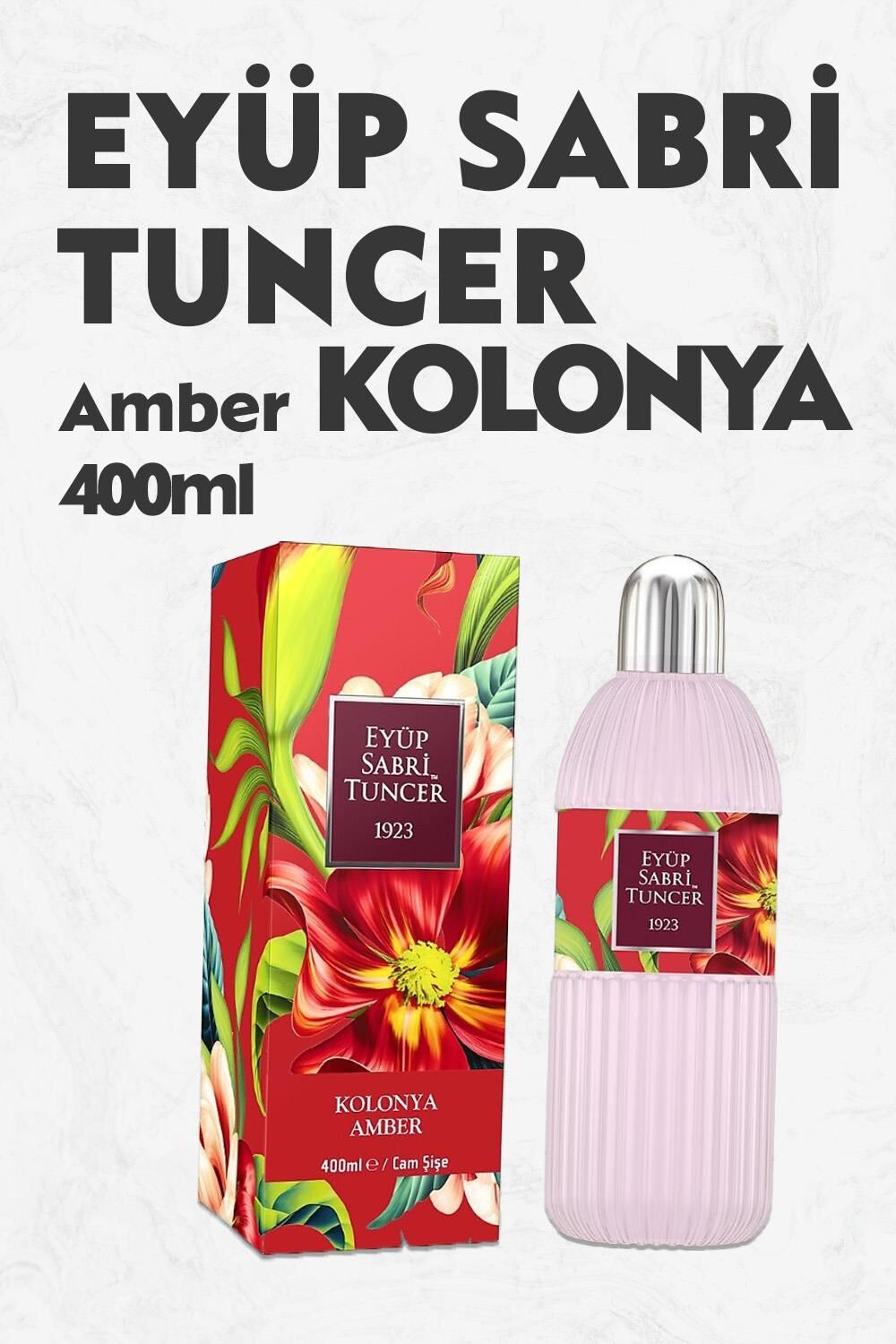 Eyüp Sabri Tuncer Amber Kolonyası Cam Şişe 400 ml