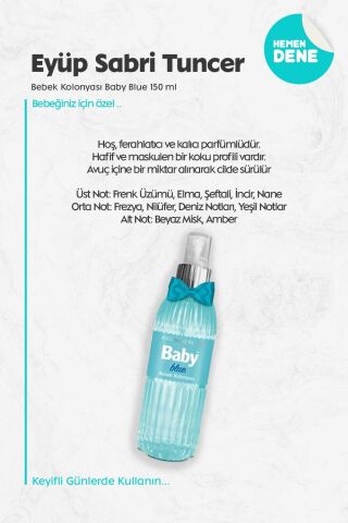Eyüp Sabri Tuncer Bebek Kolonyası Baby Blue 150 ml