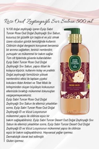 500 ML Rose Oud Sıvı Sabun 5 Al 4 Öde ve Rosie Pamuk,