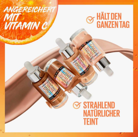 Maybelline Super Stay Fondöten 05.5, Maskara Surreal Very Black, Infaillible Likit Ruj & Balm 215