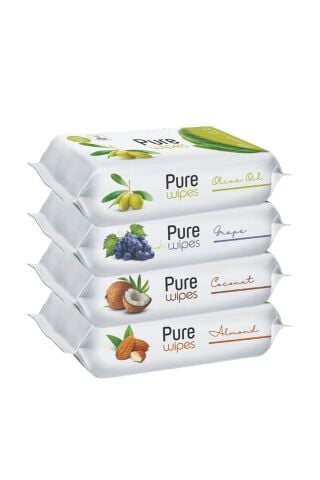 Pure Baby Pure Wipes Meyveli Islak Havlu 4x50 (200yaprak)