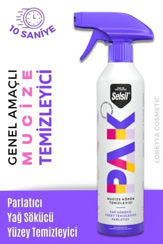 Pak 500 ml Mucize Köpük Temizleyici Sprey Yağ Sökücü Yüzey Temizleyici Parlatıcı