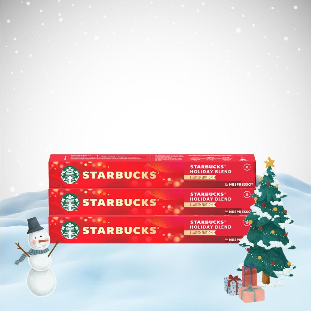 Starbucks Yılbaşı Paketi Holiday Blend Medium Roast (Kapsül Kahve) x 3