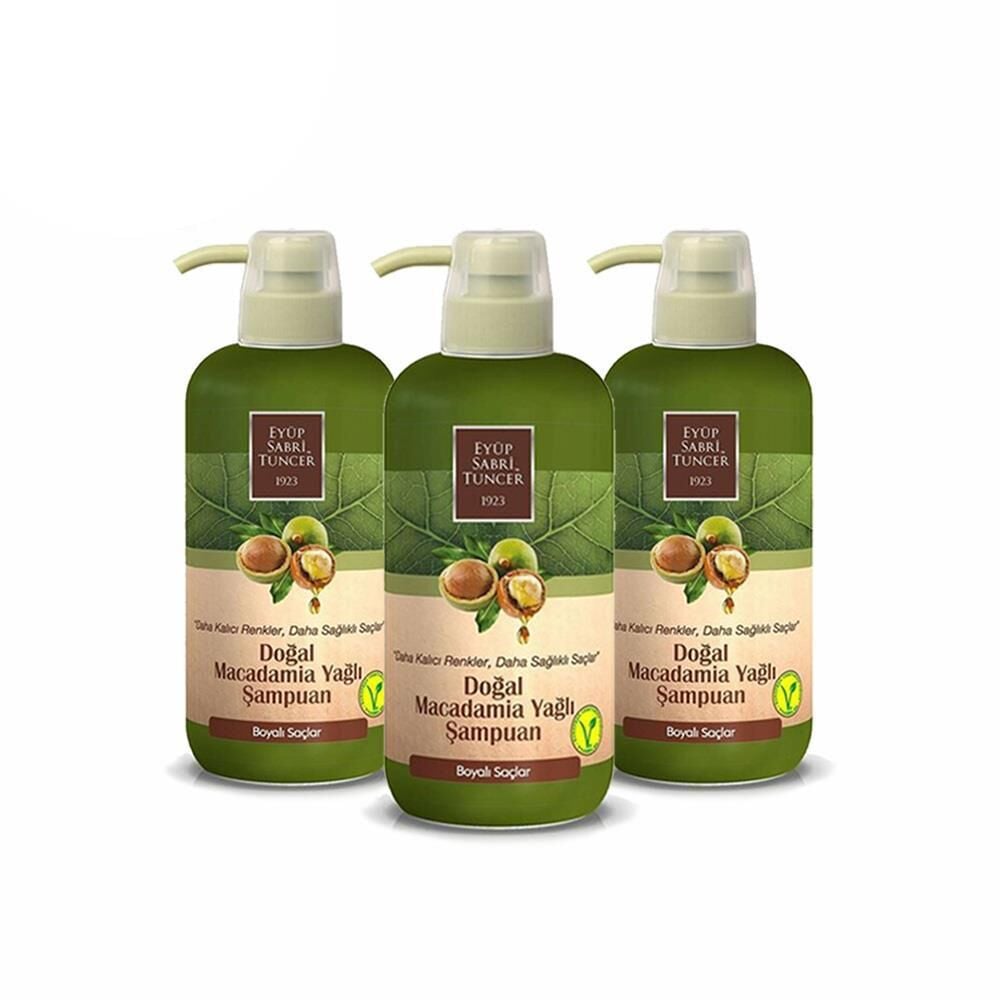 Düvenci Toptan Eyüp Sabri Tuncer Macadamia Yağlı Şampuan Seti 3' lü Paket