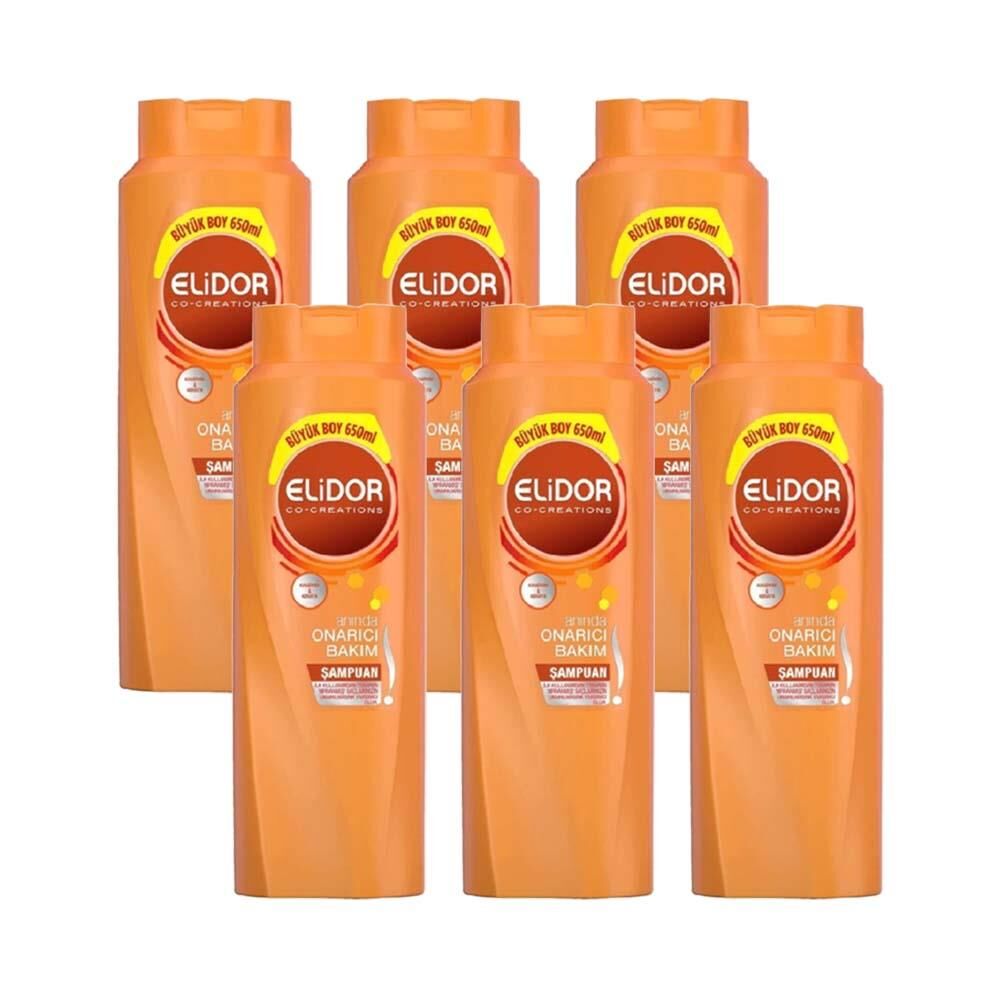 Elidor Anında Onarıcı Bakım Şampuan 650 ml x 6